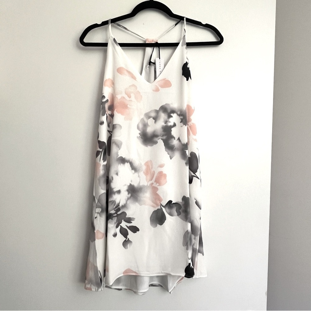 Revolve x ThreeEightyTwo Watercolor Dress Black White Pink Small